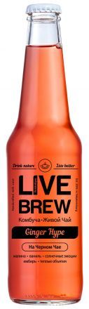 Комбуча &quot;Ginger Hype&quot; Live Brew (350 мл)