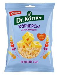 Чипсы цельнозерновые кукурузно-рисовые с сыром Dr. Korner (50 г)