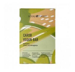 Carob Vegan Bar Яблоко, урбеч из фундука Royal Forest (50 г)