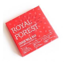 Шоколад Carob Milk Bar (обжаренный кэроб) Royal Forest (75 г)