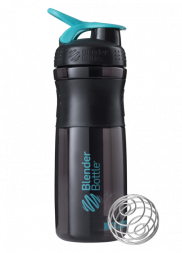 Шейкер BlenderBottle SportMixer черный/морской голубой (828 мл)