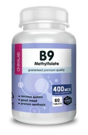 Vitamin B9 Methylfolate 400 мкг Chikalab (60 кап)