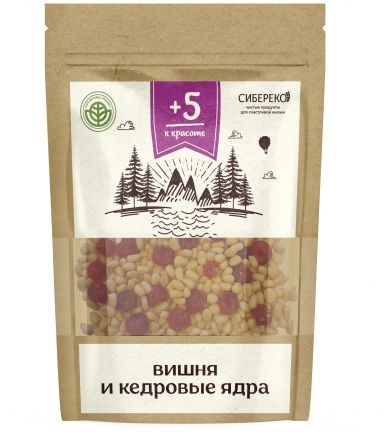 Вишня и кедровые ядра Sibereco (50 г)