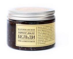 Бельди &quot;Эвкалиптовое&quot;, черное марокканское мыло (150 мл), КрасноПолянская косметика