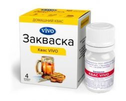 Закваска бактериальная &quot;Квас&quot; 4 пакетика VIVO (5 г)