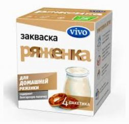 Закваска &quot;Ряженка&quot; 4 пакетика VIVO (0.5 г)