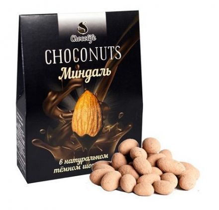 Миндаль в натуральном темном шоколаде (75 г) CHOCONUTS