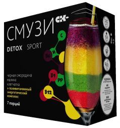 СМУЗИ СК&quot; &quot;DETOX&quot; SPORT c малиной и чёрной смородиной Сибирская клетчатка (12 г*7)