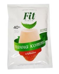 Смесь для приготовления панна котты в саше Клубника Fit Parad (50 г)