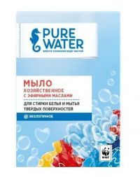 Хозяйственное мыло с эфирными маслами (175 г), Pure Water