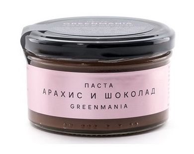 Паста арахис и шоколад GreenMania (150 г)